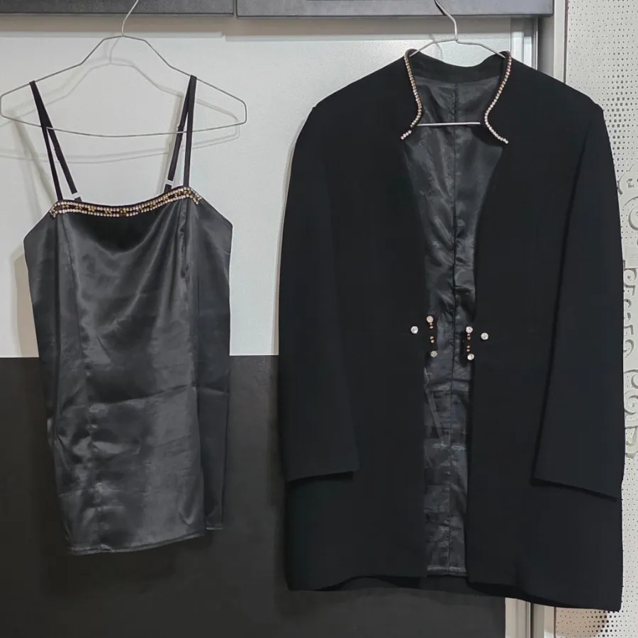 کت شلوار مشکی کرپ مازراتی