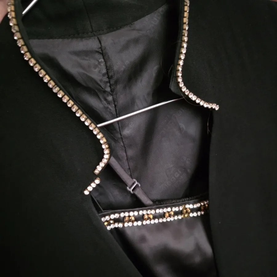 کت شلوار مشکی کرپ مازراتی