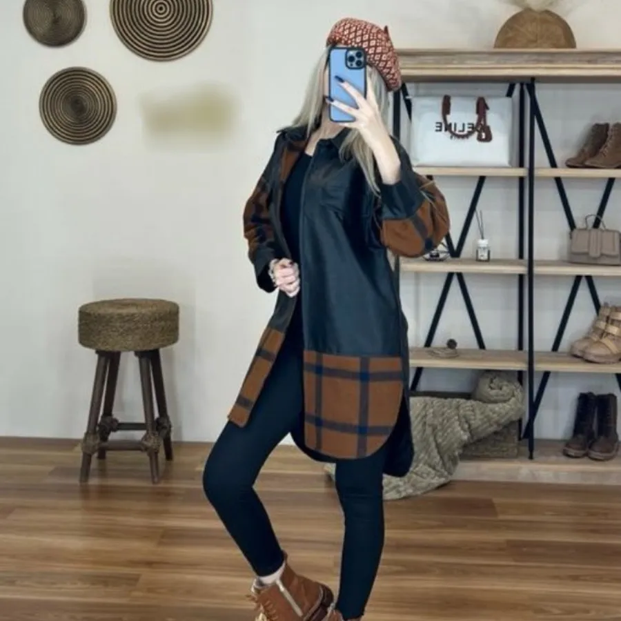 پالتو چرم وپشم