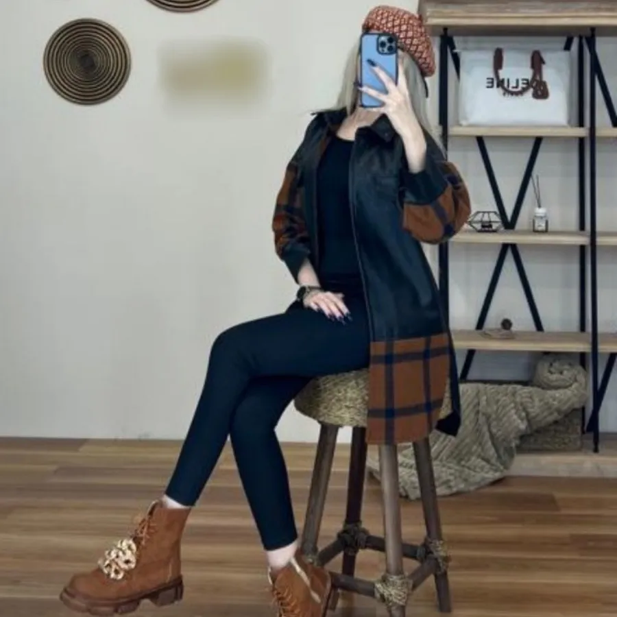 پالتو چرم وپشم