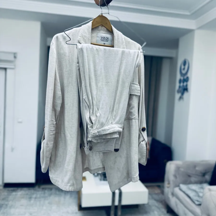 ست کت و شلوار کنفی زنانه