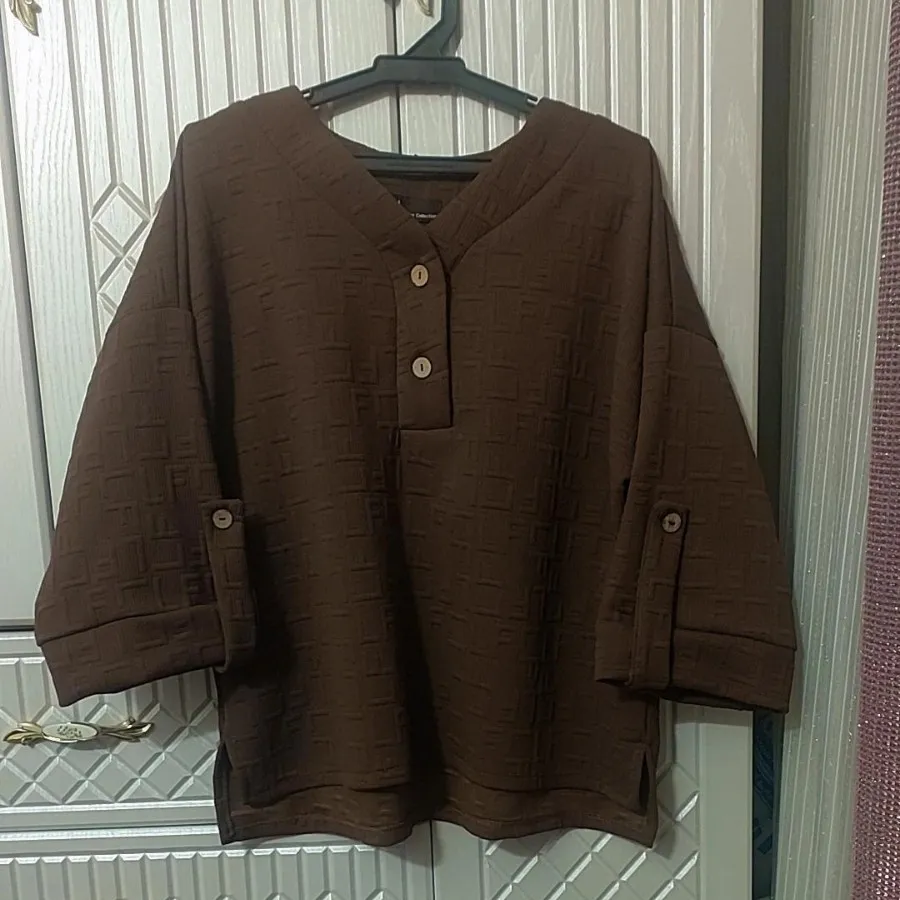 ست مانتوشلوپاییزه قهوه ای