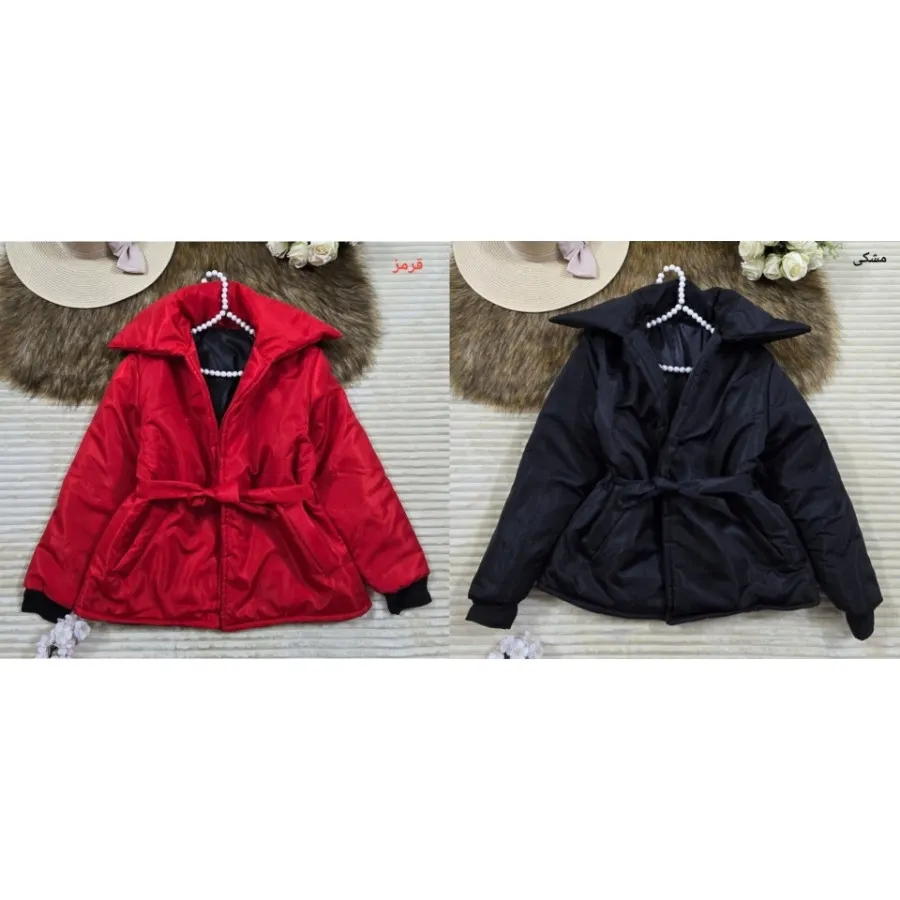 کاپشن مموری کمربنددار