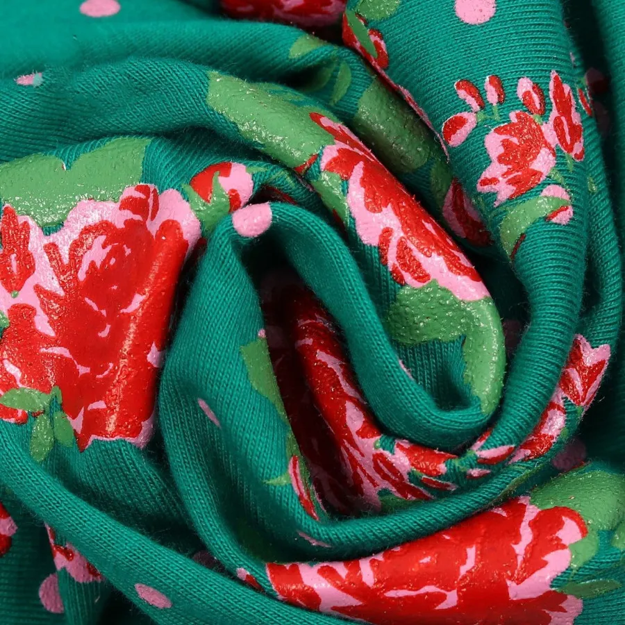 تیشرت گل سرخی