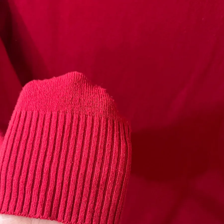 بافت یقه اسکی قرمز