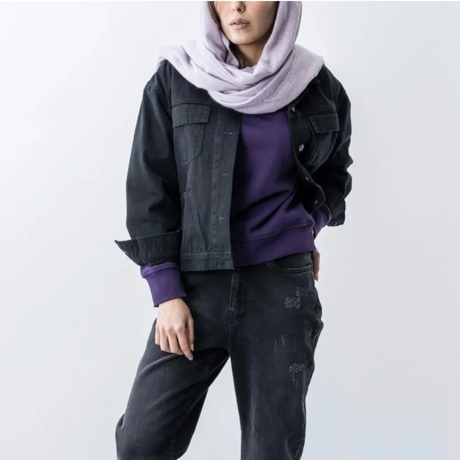 کت کتان مشکی