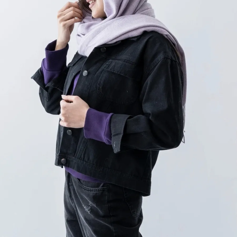 کت کتان مشکی