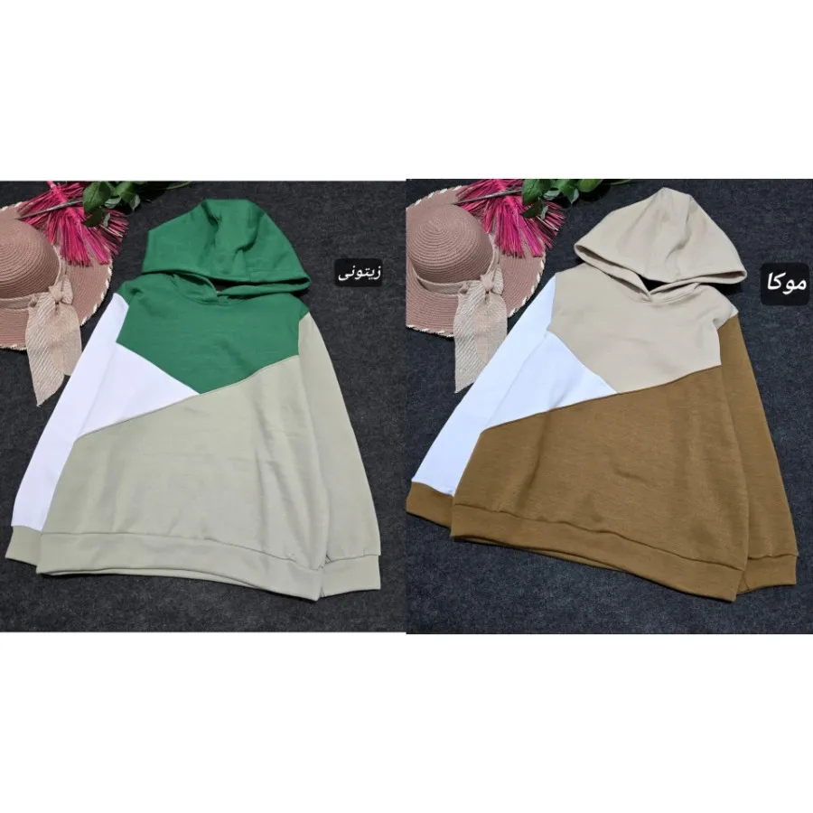 هودی سه تیکه رنگی رنگی