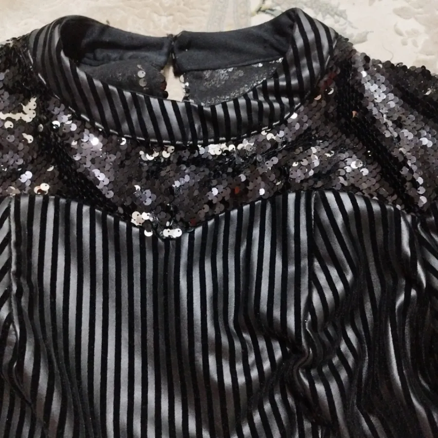 شومیز مشکی مجلسی پولکی