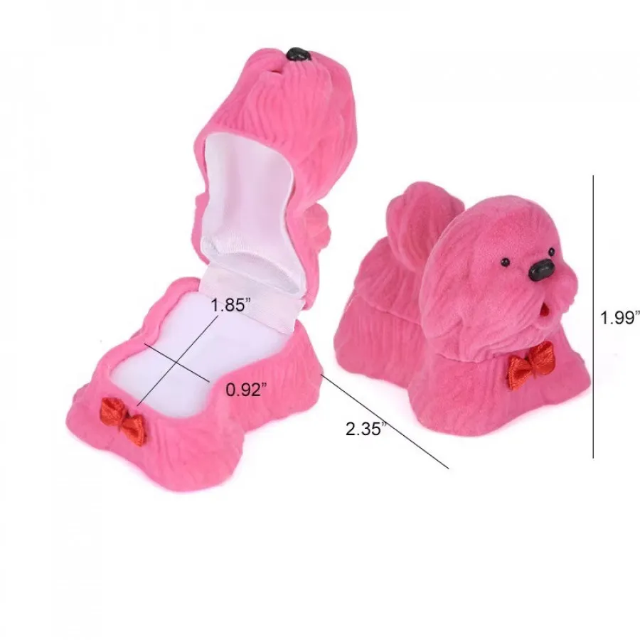 جعبه انگشترطرح سگ