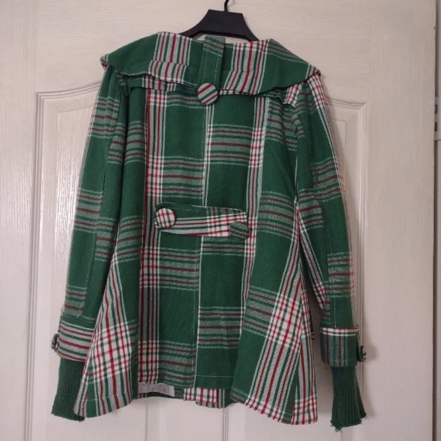 کت آستر دار چهارخانه