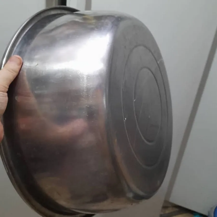 آبکش و لگن استیل بزرگ