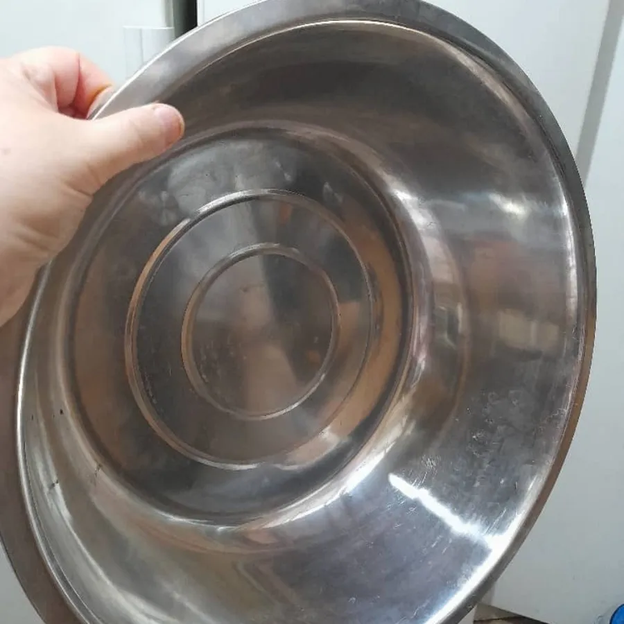 آبکش و لگن استیل بزرگ