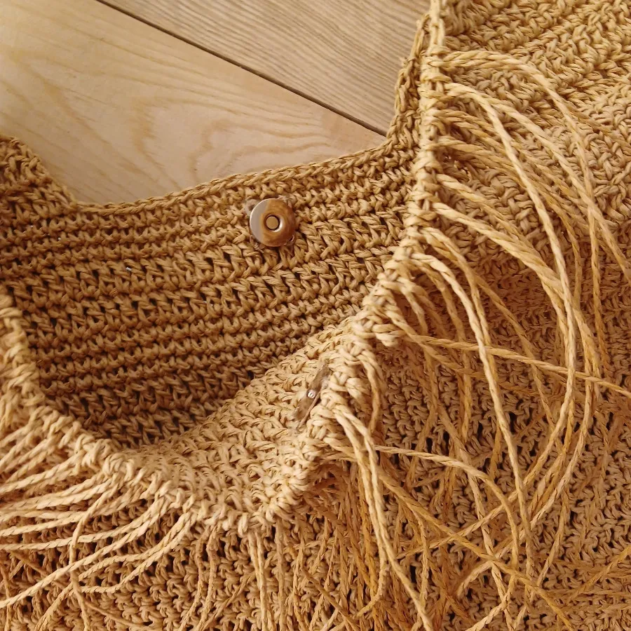 کیف رافیا حصیری بزرگ