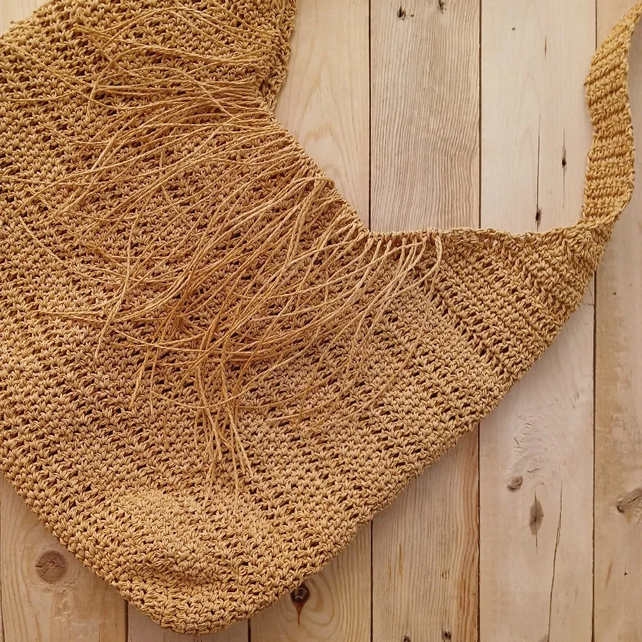 کیف رافیا حصیری بزرگ