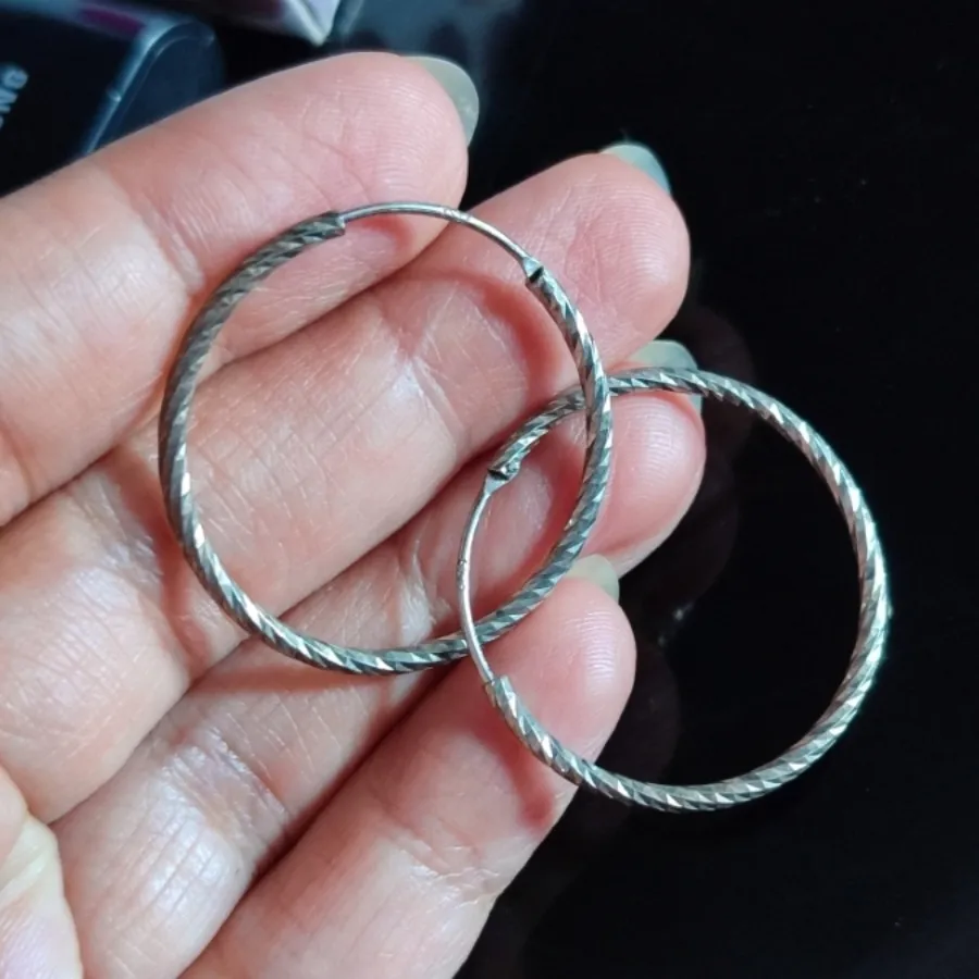 گوشواره حلقه ای نقره