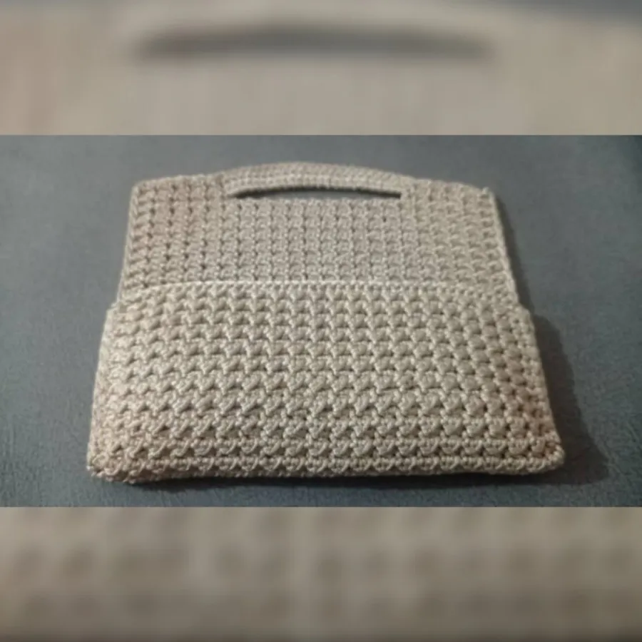 کیف مکرومه دست‌‌بافت