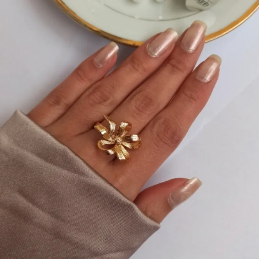 انگشتر پاپیون گلد