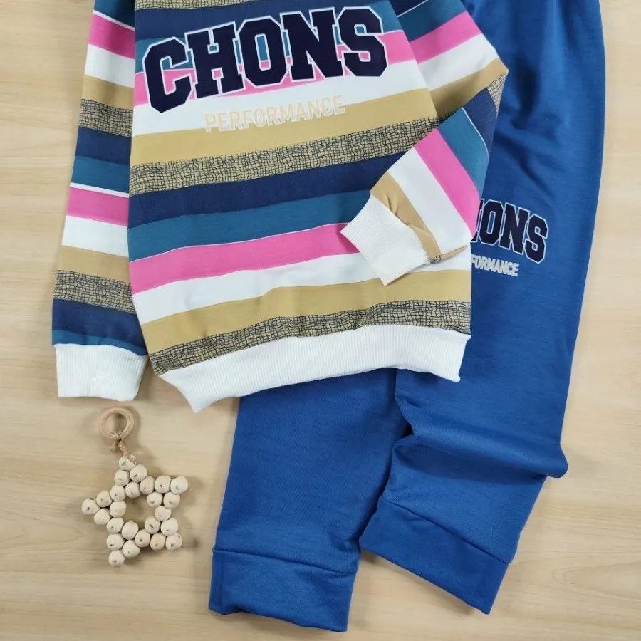 بلوز شلوار راه راه chons