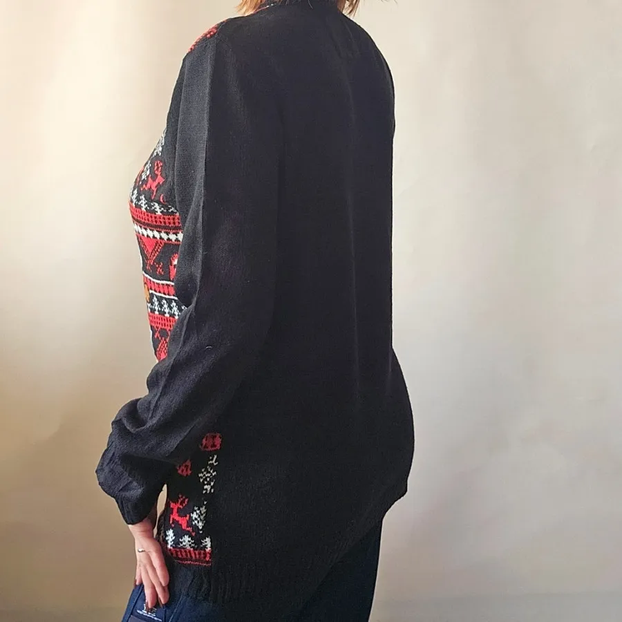 شومیز بافت کریسمسی