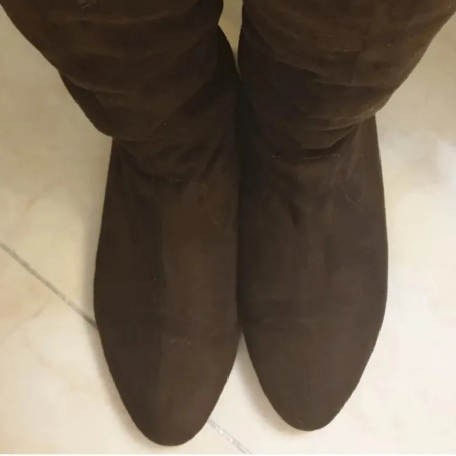 بوت بلند مخمل جیر