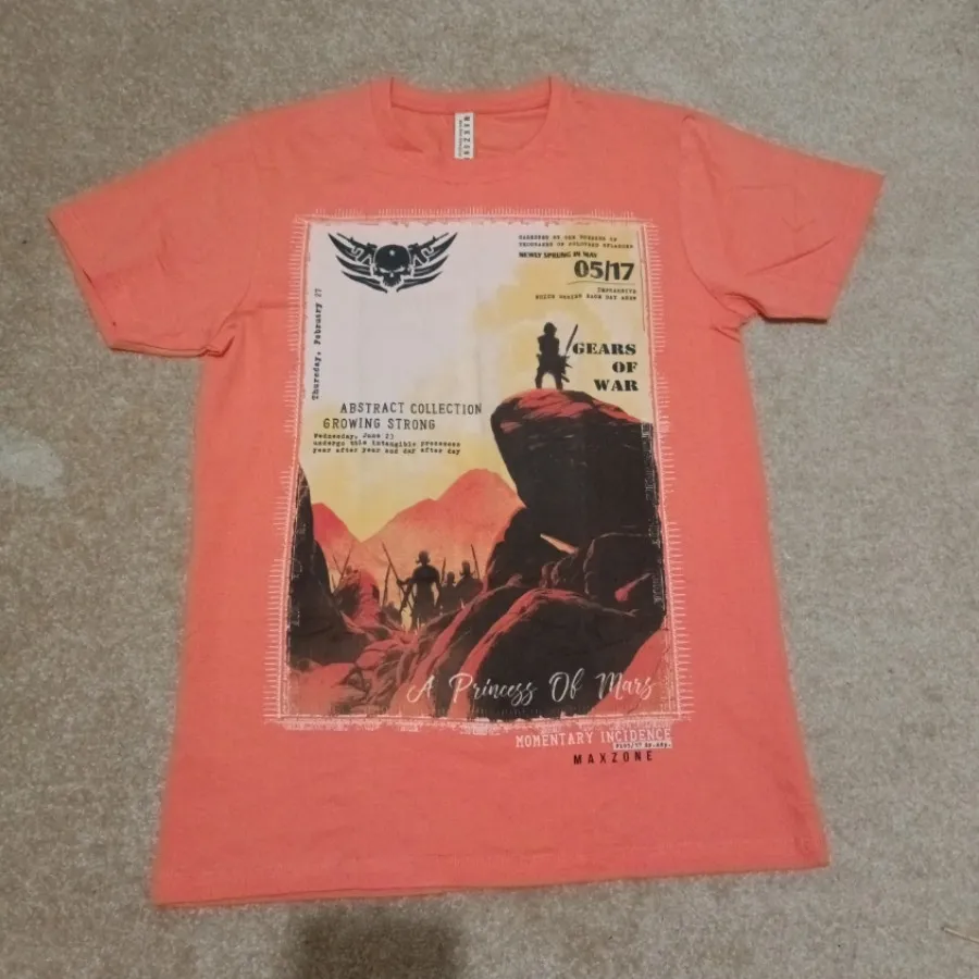 تیشرت دخترانه گلبهی