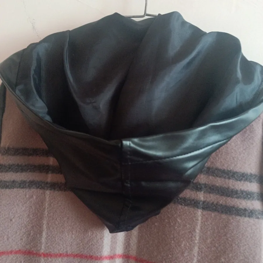 پالتو پشمی آستین چرم