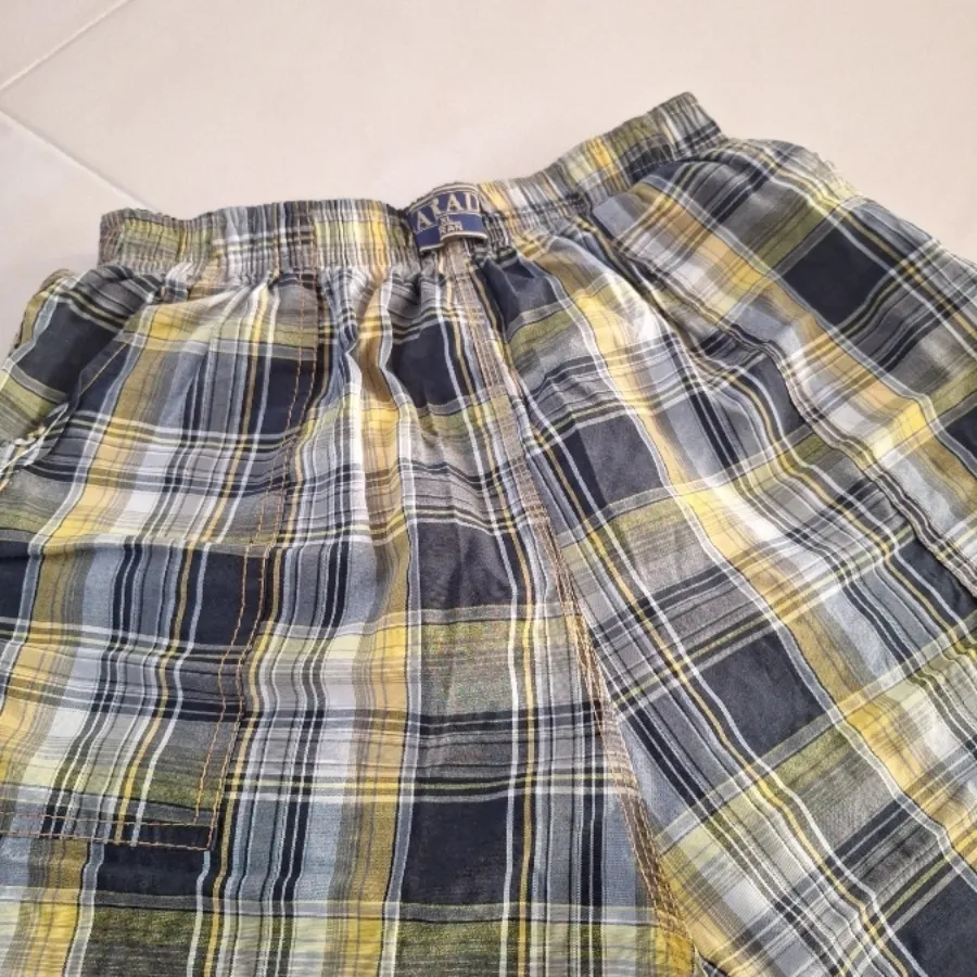 شلوارک   پارچه چهارخونه