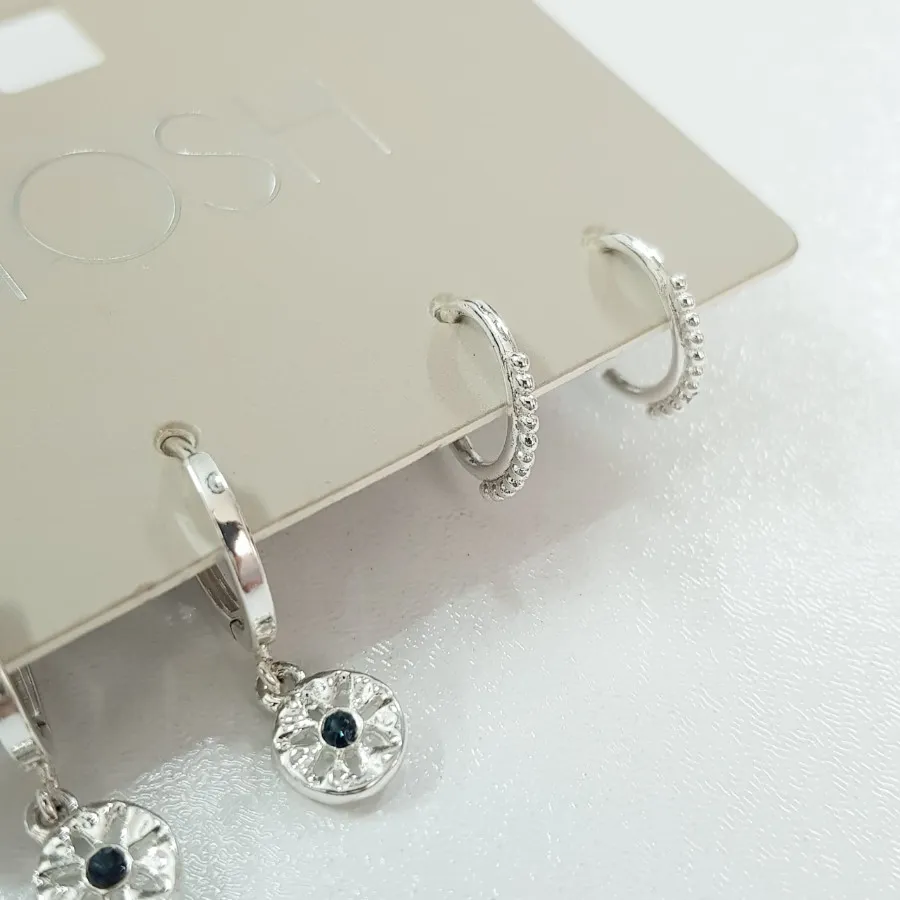 پک گوشواره نقره ای TOSH