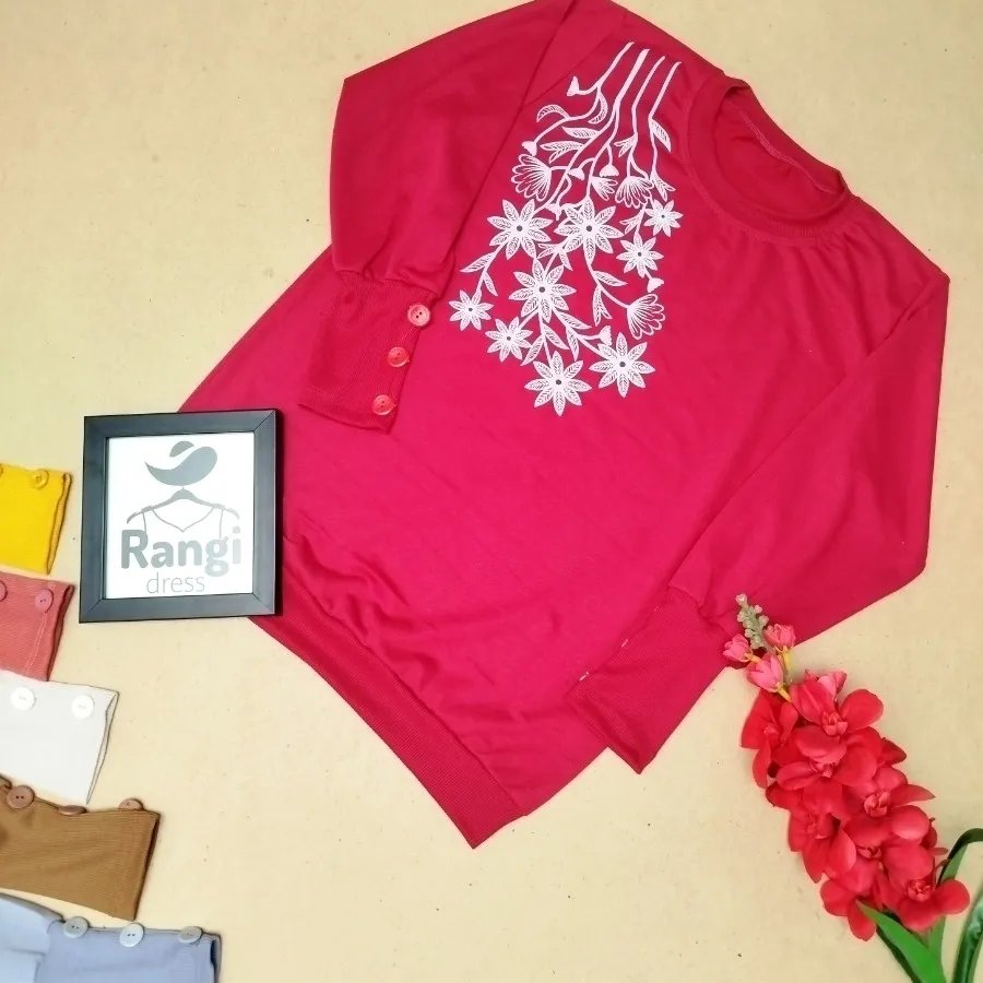 بلوز سرآستین دکمه دار