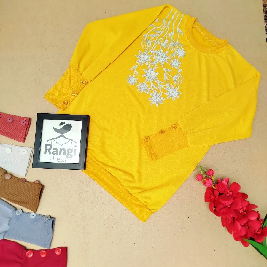 بلوز سرآستین دکمه دار