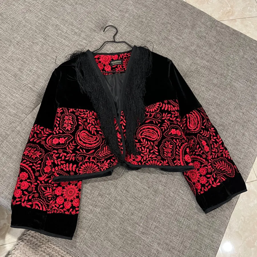 کت مخمل سوزن دوزی