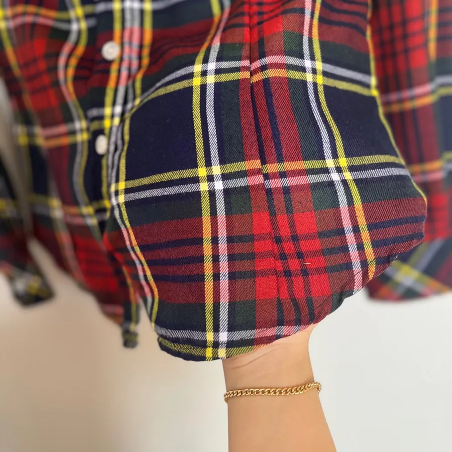 شومیز چهارخونه پاییزه