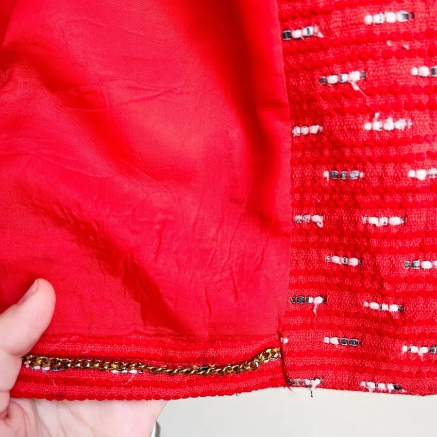 کت آستردار قرمز