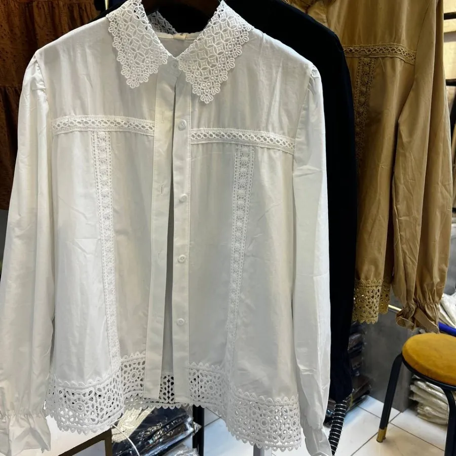 شومیز جنس نخ کتان شیک