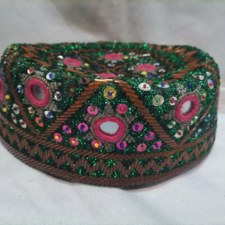 کلاه منجوق دوزی سنتی