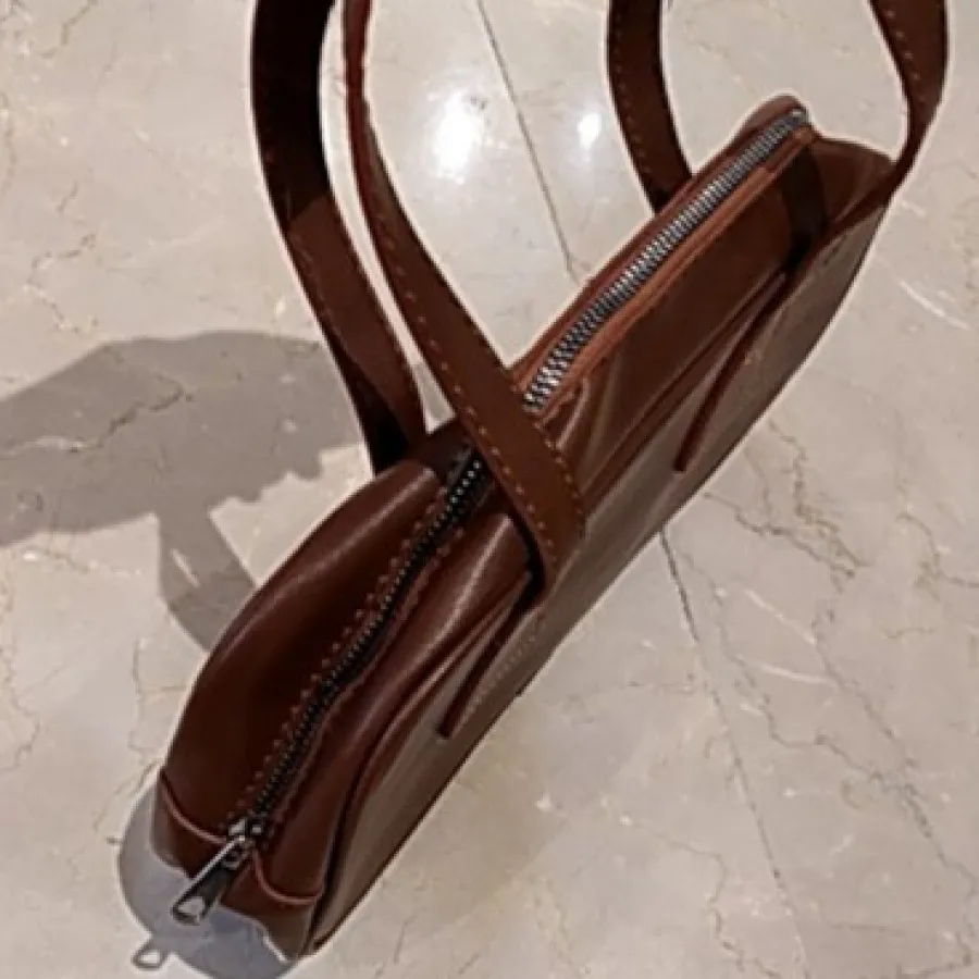 کیف چرم مصنوعی بلوطی