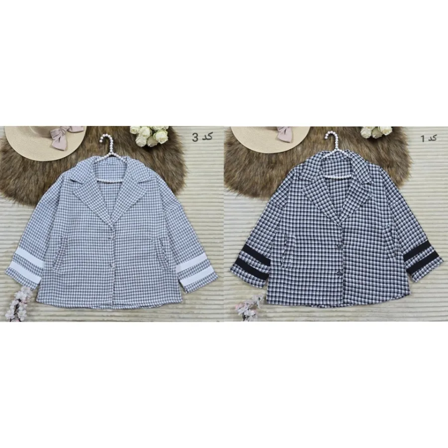 پالتو آستین نوار دار