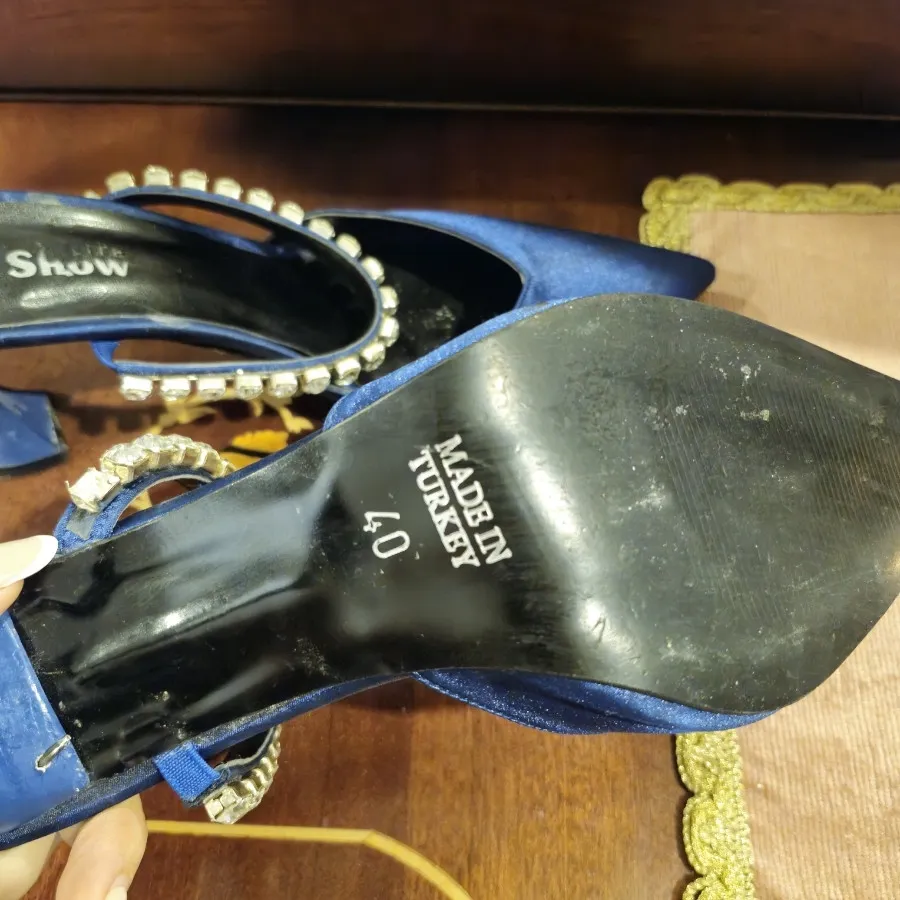 کفش مجلسی ساتن دار ترک