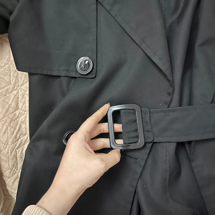 ترنچ کت مشکی