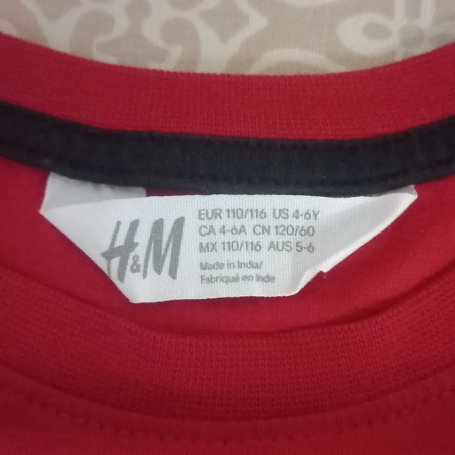 بلوز پسرانه قرمز H&M