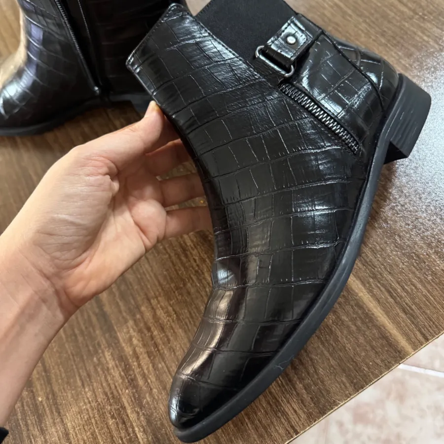 نیم بوت چرم الدو