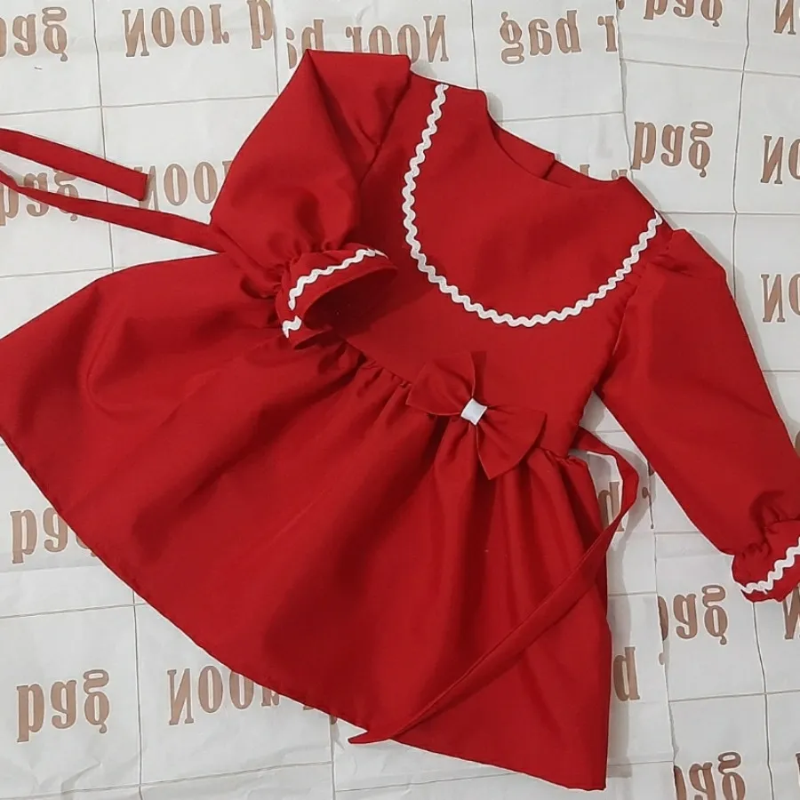 پیراهن دخترانه قرمز یلدای