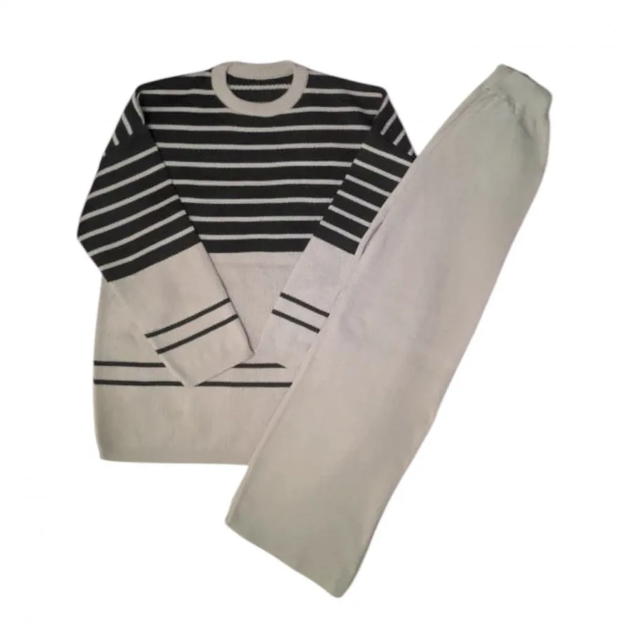 ست بافت زنانه مدل خطی