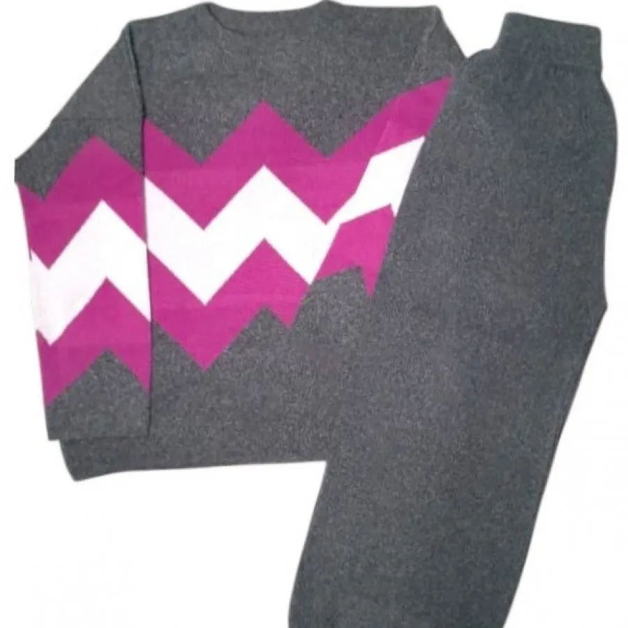 ست بافت زنانه مدل هندسی