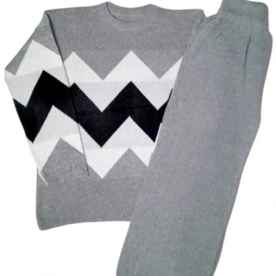 ست بافت زنانه مدل هندسی