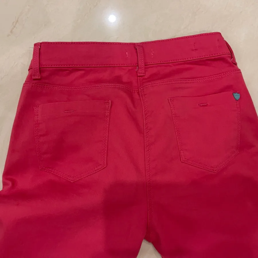 شلوار کتان اسکینی پولو