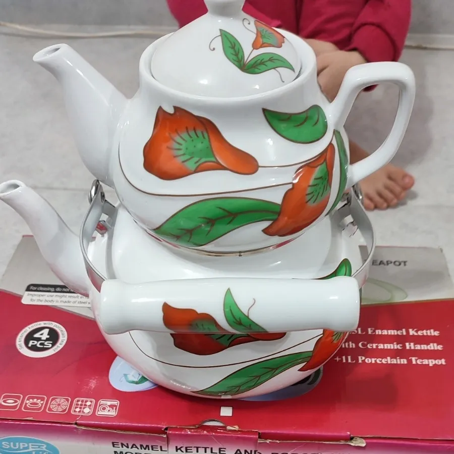 ست کتری و قوری نو باجعبه