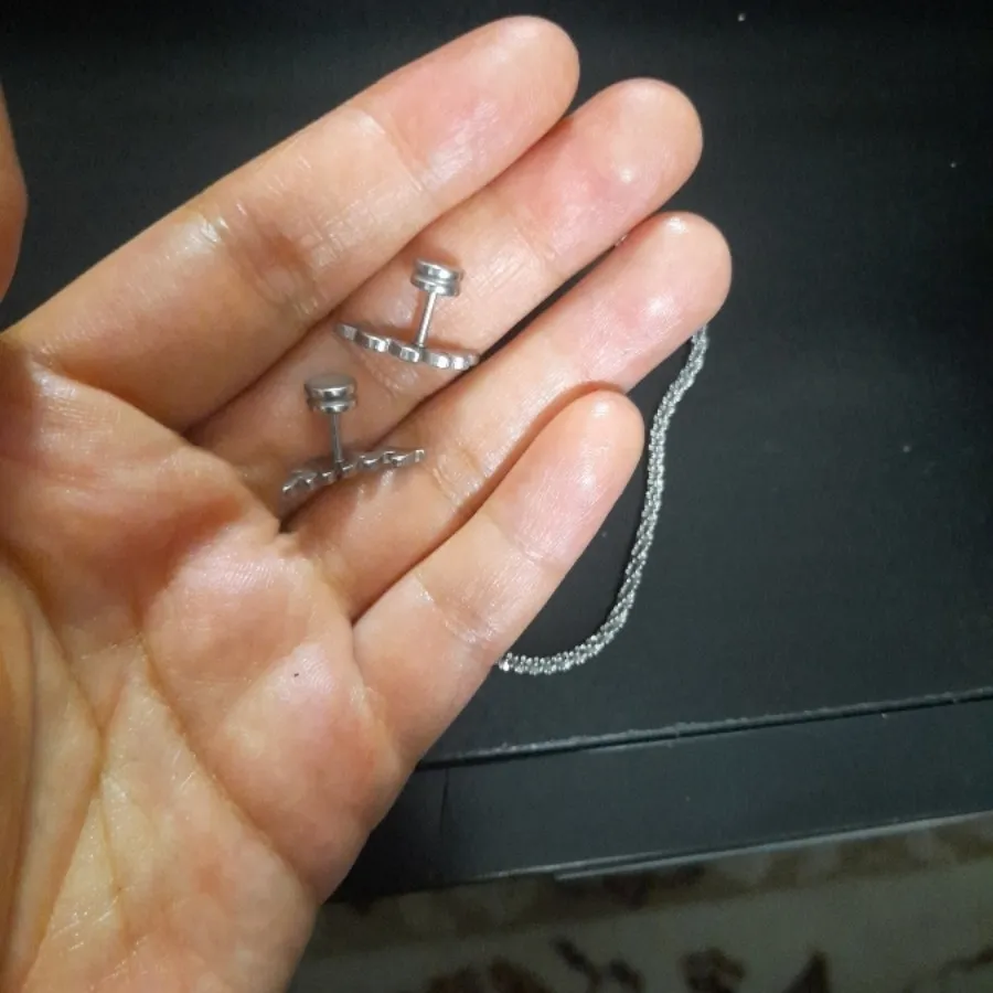 دستبند و گوشواره استیل