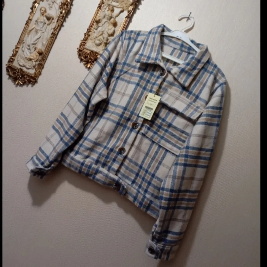 کت چهارخونه کوتاه